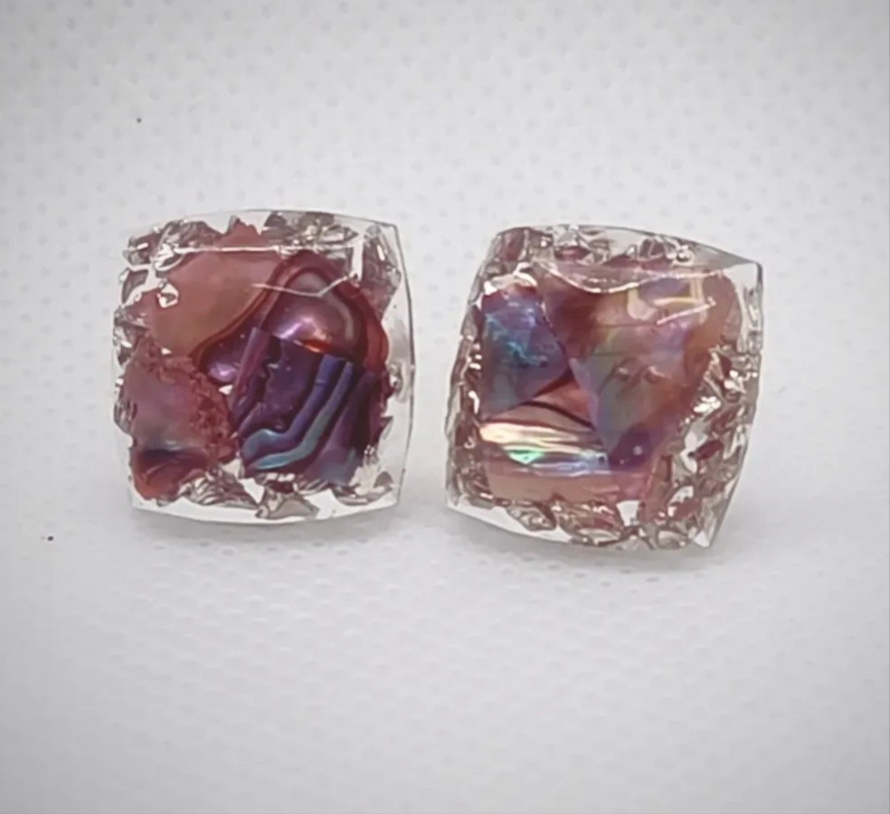 Örhängen med pärlemor