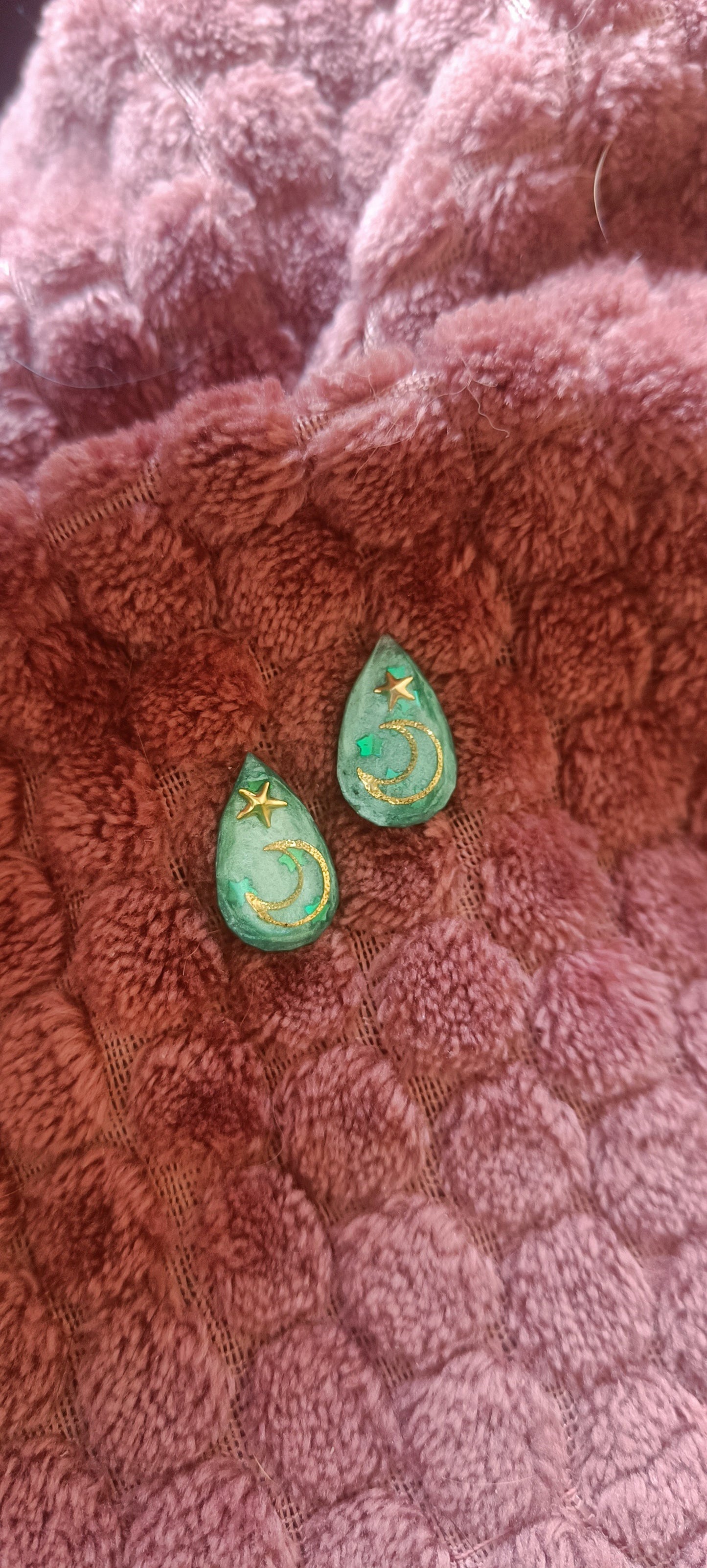 Eid Mubarak örhängen droppformade