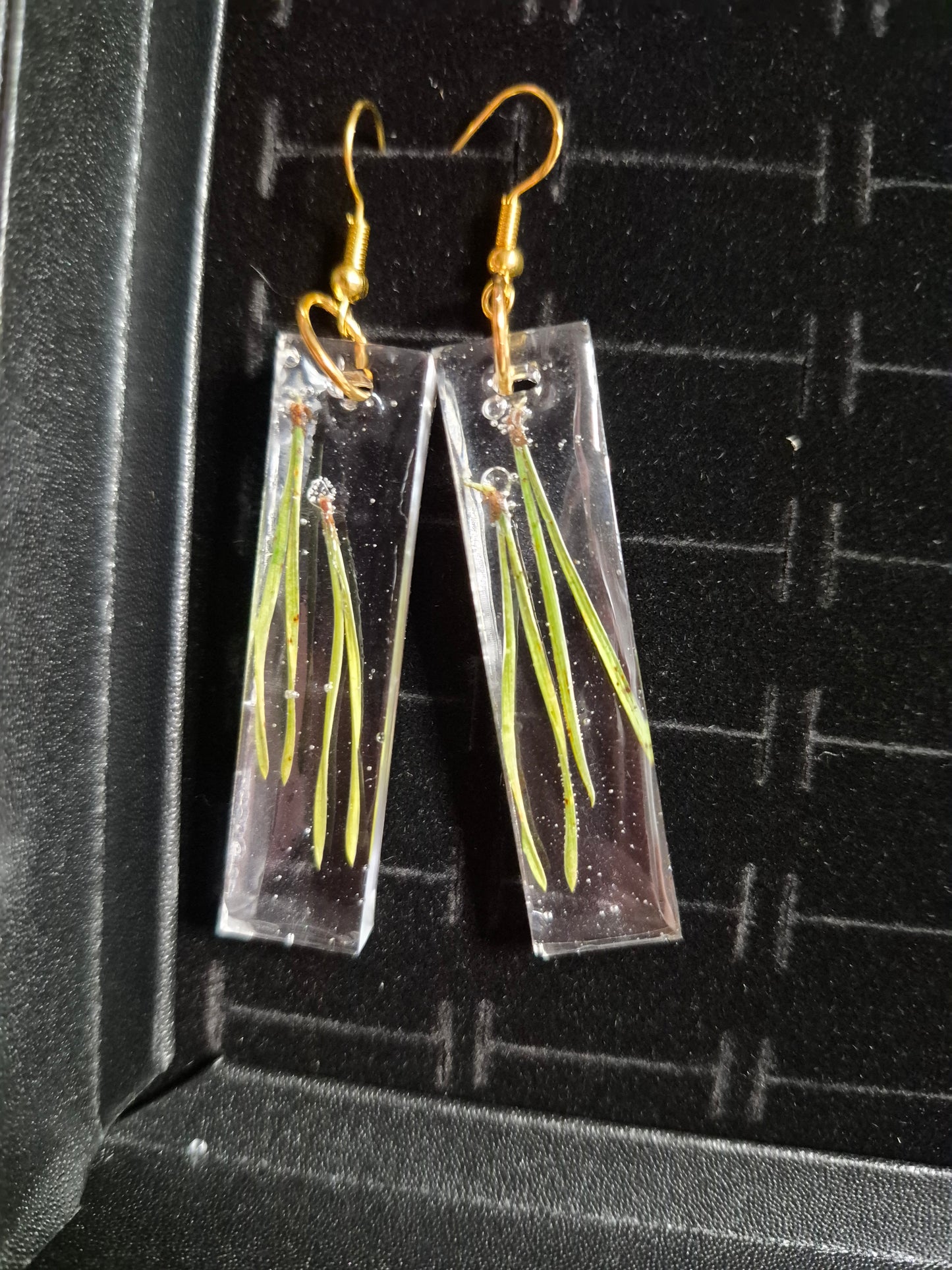 Örhängen med tallbarr